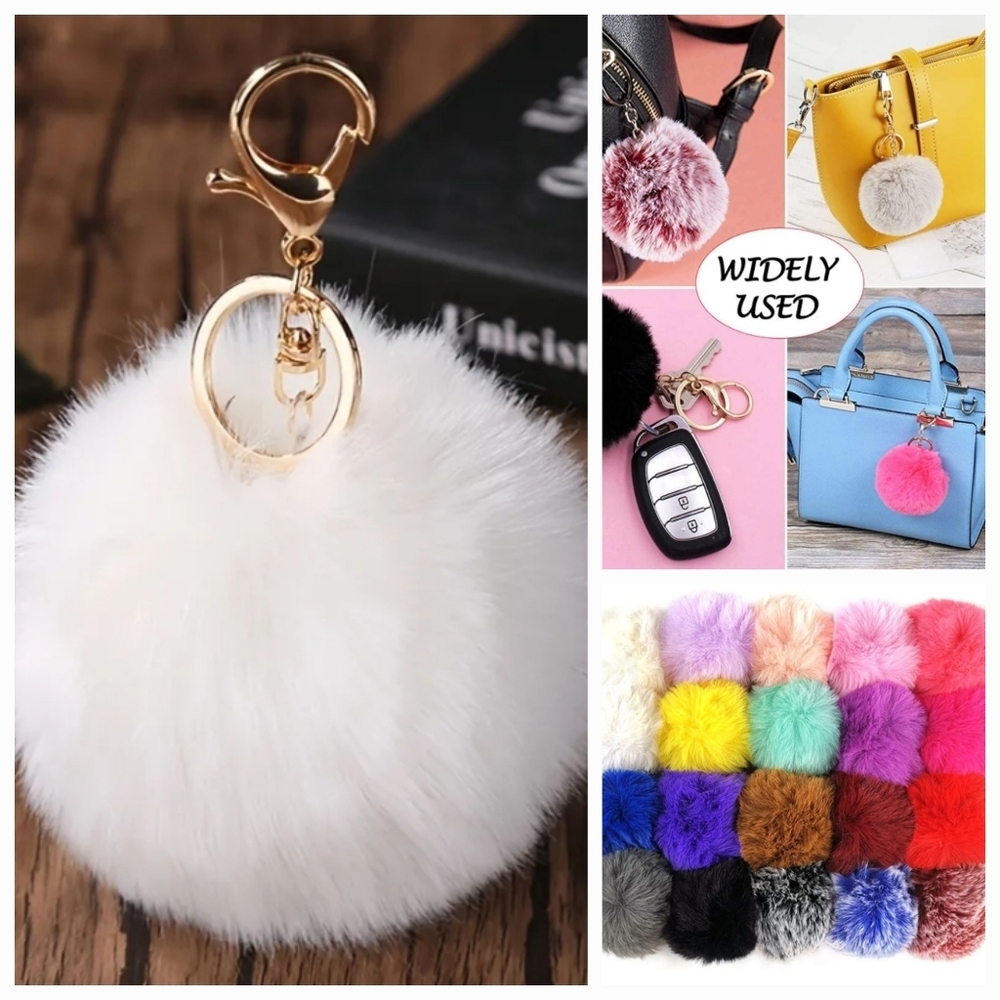 Cute Fashion Faux-Fur Puff Ball